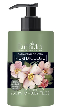 EUPHIDRA SAPONE LIQUIDO MANI CILIEGIO IN FLACONE CON ETICHETTA DISPENSER - farmanauta.it
