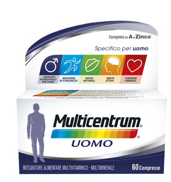 MULTICENTRUM UOMO 60 COMPRESSE - farmanauta.it