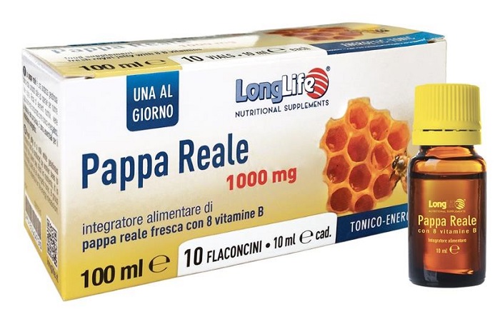 LONGLIFE PAPPA REALE + VITAMINA B 10 FLACONCINI 10 ML - farmanauta.it