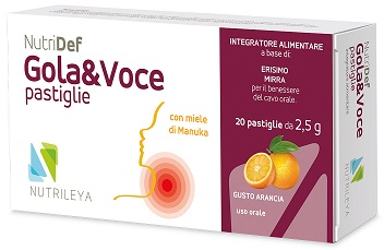 NUTRIDEF GOLA & VOCE ARANCIA 20 PASTIGLIE - farmanauta.it