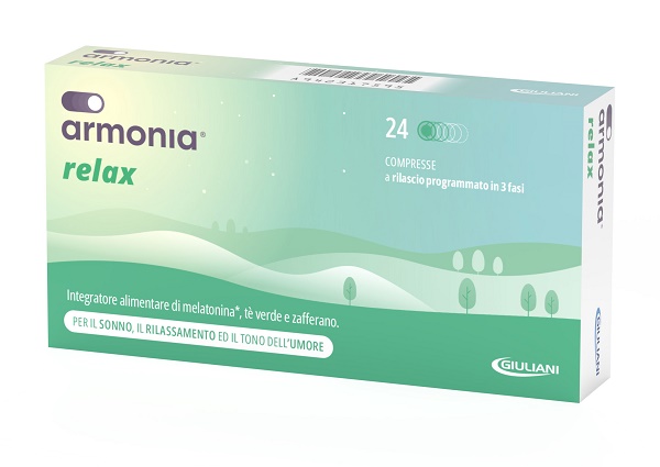ARMONIA RELAX 1 MG A BASE DI MELATONINA 24 COMPRESSE - farmanauta.it