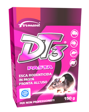 DT3 PASTA ESCA RODENTICIDA PRONTA ALL'USO 150 G - farmanauta.it