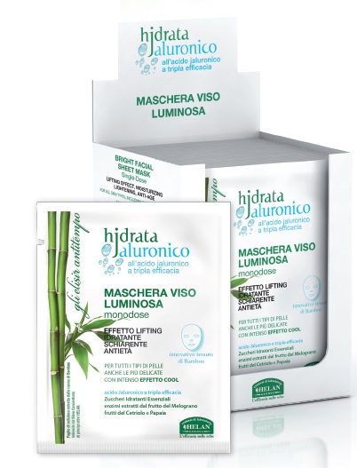 HJDRATA JALURONICO MASCHERA VISO LUMINOSA MONODOSE 15 ML - farmanauta.it
