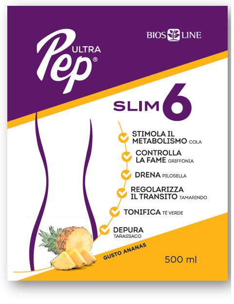 ULTRA PEP SLIM 6 ANANAS 500 ML CON EDULCORANTE - farmanauta.it