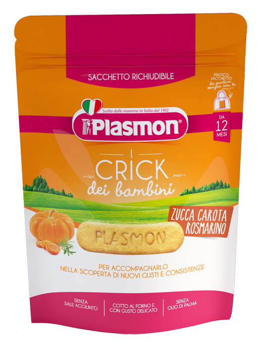 PLASMON CRICK ZUCCA/CARORA/ROSMARINO 100 G - farmanauta.it