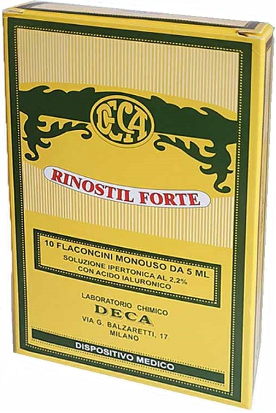 RINOSTIL FORTE SOLUZIONE IPERTONICA 10 FLACONCINI MONOUSO DA 5 ML - farmanauta.it