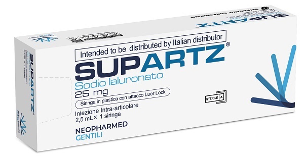 SIRINGA PRERIEMPITA INTRA-ARTICOLARE SUPARTZ ACIDO IALURONICO 25 MG 2,5 ML 1 PEZZO - farmanauta.it