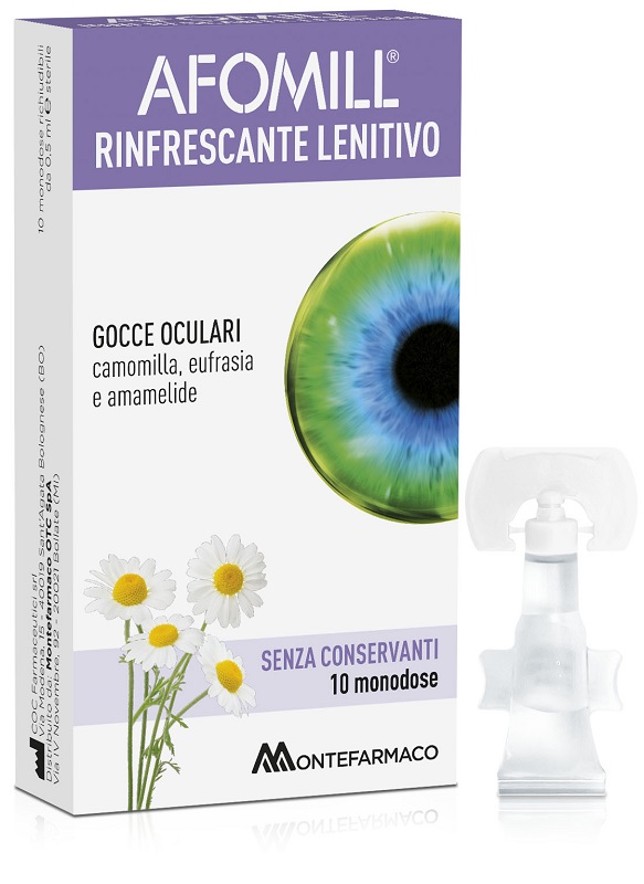 AFOMILL RINFRESCANTE SENZA CONSERVANTI 10 FIALE DA 0,5 ML - farmanauta.it
