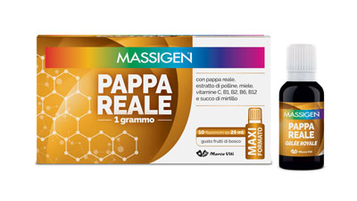 MASSIGEN PAPPA REALE 10 FLACONI DA 25 ML - farmanauta.it
