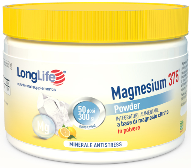 LONGLIFE MAGNESIUM 375 POWDER 300 G - farmanauta.it