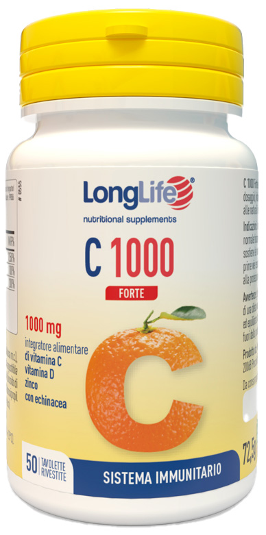 LONGLIFE C 1000 FORTE 50 TAVOLETTE - farmanauta.it