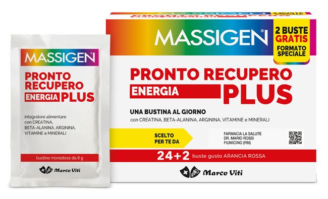 MASSIGEN PRONTO RECUPERO ENERGIA PLUS 24 BUSTINE + 2 BUSTINE - farmanauta.it