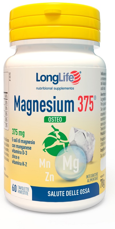 LONGLIFE MAGNESIUM 375 OSTEO 60 TAVOLETTE - farmanauta.it