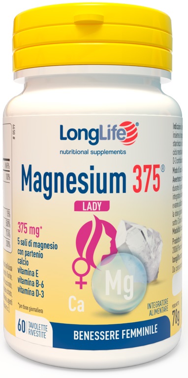 LONGLIFE MAGNESIUM 375 LADY 60 TAVOLETTE - farmanauta.it