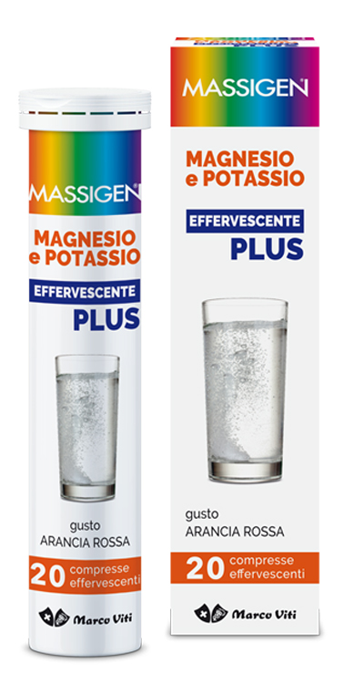 MASSIGEN MAGNESIO POTASSIO PLUS 20 COMPRESSE EFFERVESCENTI - farmanauta.it