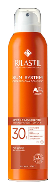 RILASTIL SUN SYSTEM TRANSPARENT SPRAY SPF30 200 ML - farmanauta.it