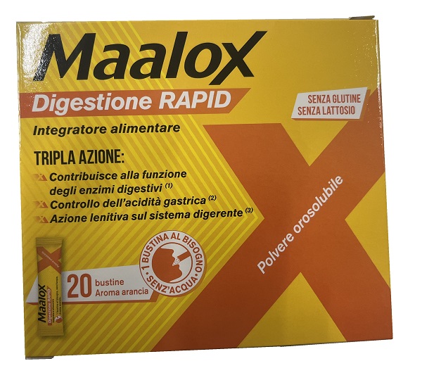 MAALOX DIGESTIONE RAPID 20 BUSTINE DA 2 G - farmanauta.it