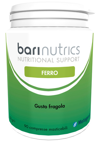 BARINUTRICS FERRO FRAGOLA ITA 90 COMPRESSE - farmanauta.it