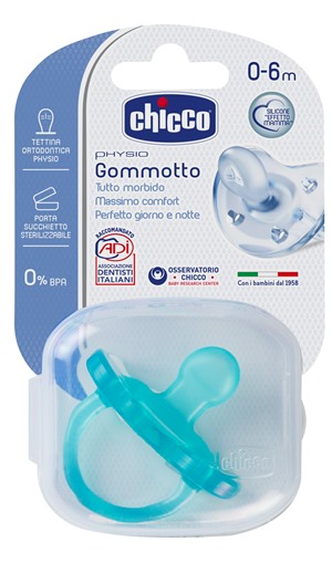 CHICCO GOMMOTTO IN SILICONE BOY 0-6 MESI 1 PEZZO - farmanauta.it