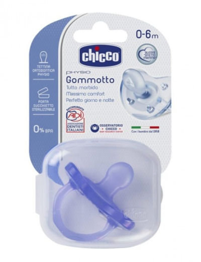 CHICCO GOMMOTTO IN SILICONE COLOR 0-6 MESI 1 PEZZO - farmanauta.it