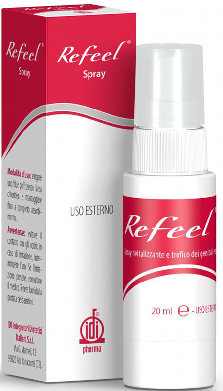REFEEL SPRAY RIVITALIZZANTE E TROFICO DEI GENITALI ESTERNI FEMMINILI 20 ML - farmanauta.it