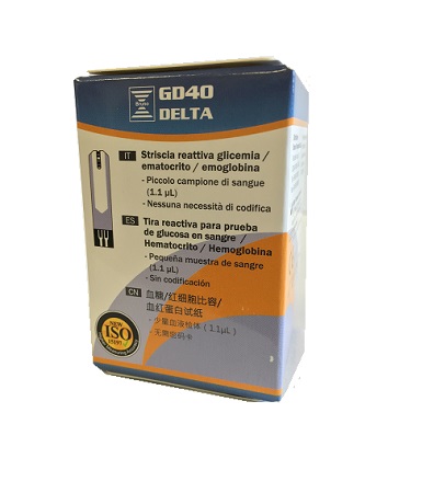 STRISCE MISURAZIONE GLICEMIA BRUNO GD40 DELTA 25 PEZZI - farmanauta.it