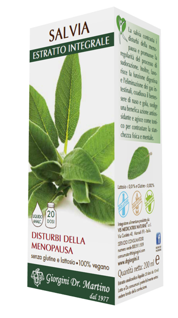 SALVIA ESTRATTO INTEGRALE 200 ML - farmanauta.it