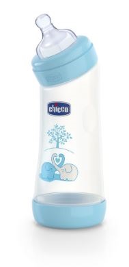 CHICCO BIBERON WELL BEING ANGOLATO IN POLIPROPILENE BOY DA 250 ML NORMAL SILICONE - farmanauta.it