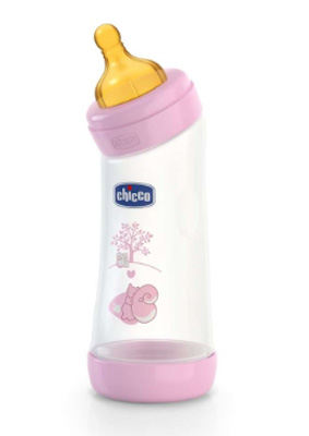 CHICCO BIBERON WELL BEING ANGOLATO IN POLIPROPILENE GIRL DA 250 ML NORMAL LATTICE - farmanauta.it