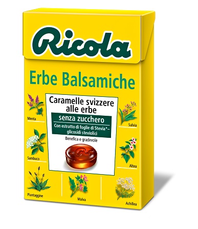 RICOLA ERBE BALSAMICHE SENZA ZUCCHERO 50 G - farmanauta.it