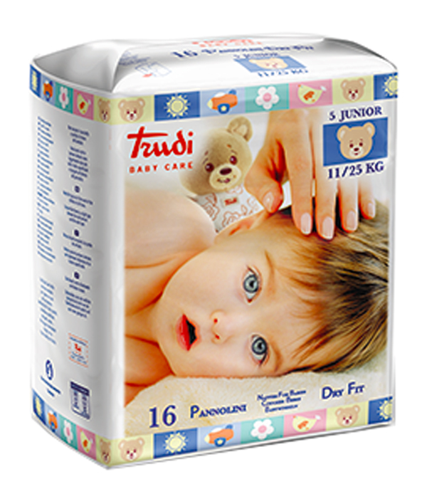 TRUDI BABY CARE PANNOLINO DRY FIT JUNIOR 11/25 KG 16 PEZZI - farmanauta.it