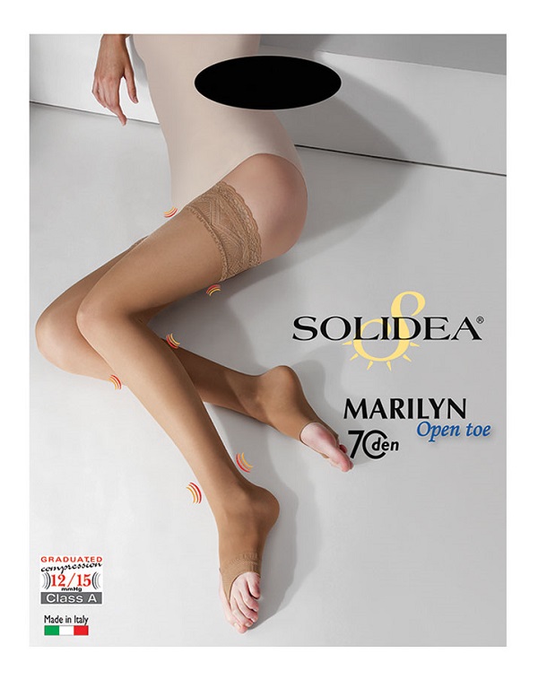 CALZA AUTOREGGENTE MARILYN 70 DENARI PUNTA APERTA PREVENTIVA NERO 3-ML - farmanauta.it