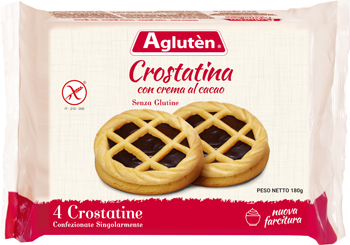 AGLUTEN CROSTATINA CON CREMA DI CACAO 180 G - farmanauta.it