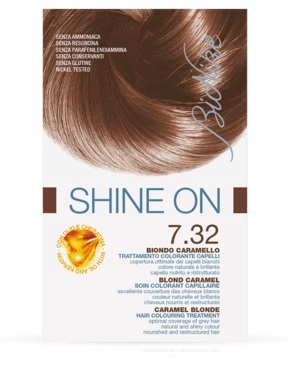 BIONIKE SHINE ON TRATTAMENTO COLORANTE CAPELLI BIONDO CARAMELLO 7.32 - farmanauta.it