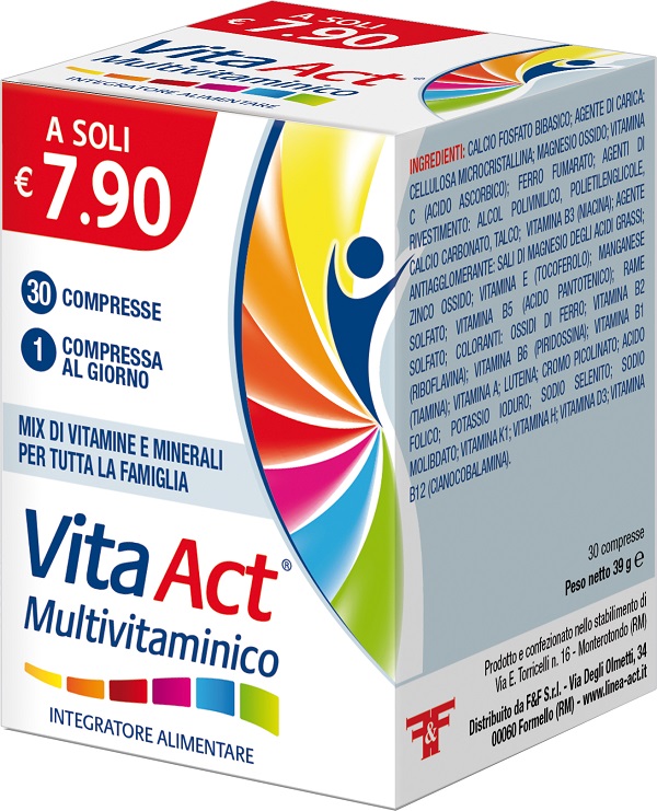 MULTIVITAMINICO ACT 30 COMPRESSE - farmanauta.it