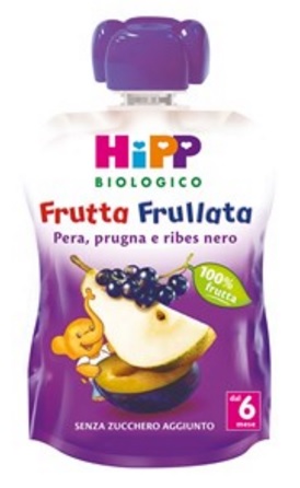 HIPP BIO FRUTTA FRULLATA PERA PRUGNA RIBES 90 G - farmanauta.it