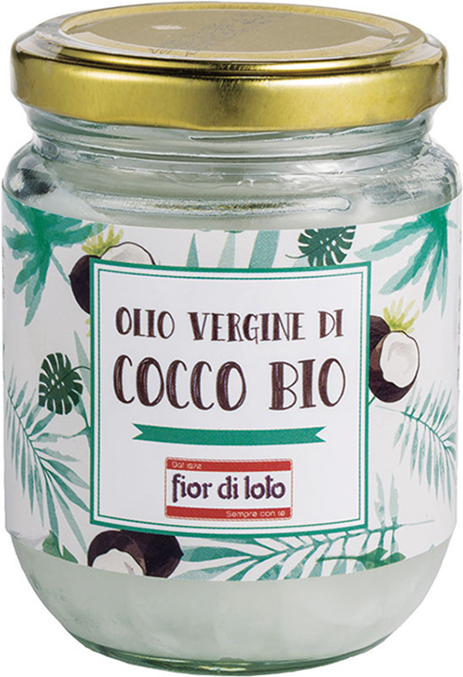 FIOR DI LOTO OLIO VERGINE DI COCCO BIO 180 G - farmanauta.it