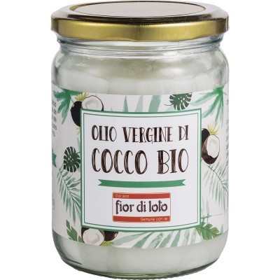 FIOR DI LOTO OLIO VERGINE DI COCCO BIO 450 ML - farmanauta.it