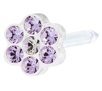 BLOMDAHL FORALOBI MP DAISY 5MM VIOLET/CRYSTAL - farmanauta.it