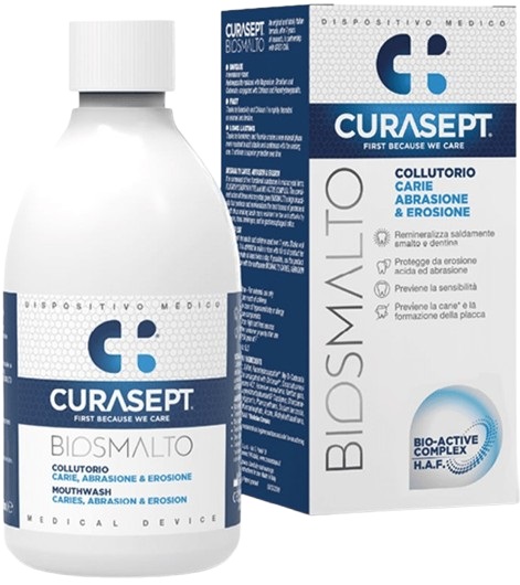 CURASEPT BIOSMALTO COLLUTORIO CARIE ABRASIONE&EROSIONE 300 ML - farmanauta.it