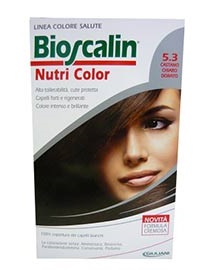 BIOSCALIN NUTRI COLOR 5,3 CASTANO CHIARO DORATO SINCROB 124 ML - farmanauta.it