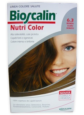 BIOSCALIN NUTRI COLOR 6,3 BIONDO SCURO DORATO SINCROB 124 ML - farmanauta.it