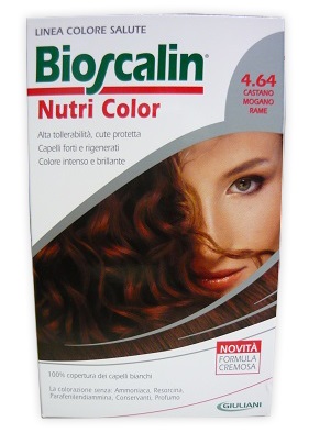 BIOSCALIN NUTRI COLOR 4,64 CASTANO MOGANO RAME 124 ML - farmanauta.it