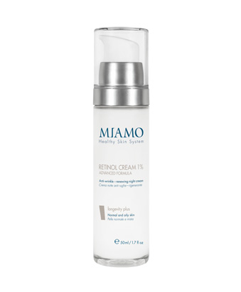 MIAMO LONGEVITY PLUS RETINOL CREAM 1% ADVANCED FORMULA 50 ML - farmanauta.it