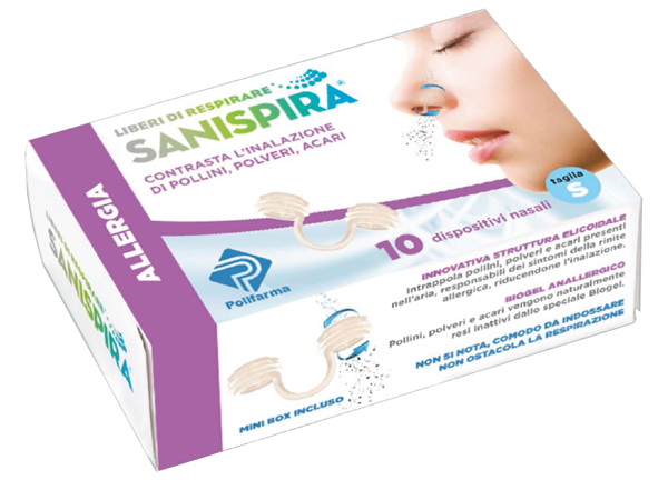 SANISPIRA ALLERGIA DISPOSITIVO NASALE 10 PEZZI TAGLIA L - farmanauta.it
