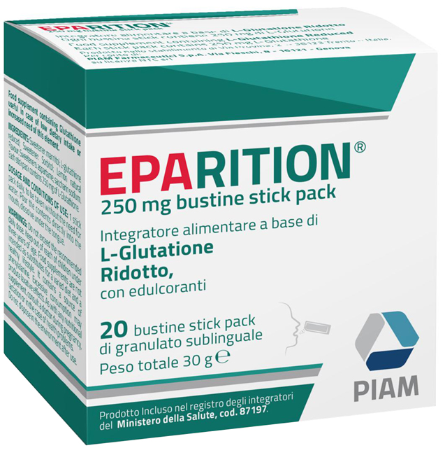 EPARITION 20 BUSTINE STICK PACK DA 250 MG DI GRANULATO SUBLINGUALE - farmanauta.it