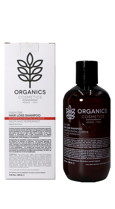 ORGANICS PHARM HAIR LOSS SHAMPOO NEEM OIL AND PEPPERMINT 250 ML - farmanauta.it