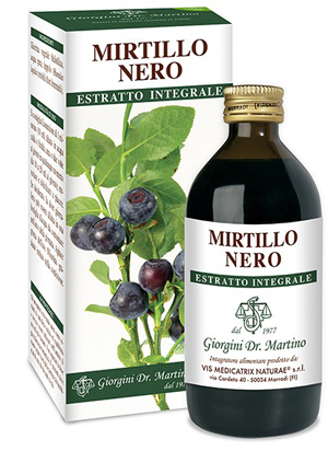 MIRTILLO NERO ESTRATTO INTEGRALE 200 ML - farmanauta.it