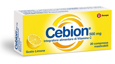 CEBION MASTICABILE LIMONE VITAMINA C 500 MG 20 COMPRESSE - farmanauta.it