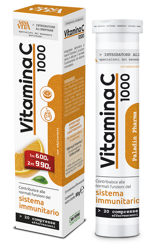 SANAVITA VITAMINA C 20 COMPRESSE EFFERVESCENTI - farmanauta.it